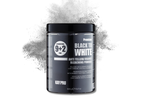 KAYPRO BLACK TO WHITE rozjaśniacz w proszku czarny 9+2 tony 500 g - 2