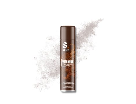 SEGO VITAMINS BROWN suchy szampon do ciemnych włosów z witaminami 200 ml - 2