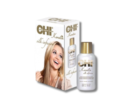 FAROUK CHI KERATIN Silk Infusion jedwab z keratyną odbudowujący włosy 15 ml