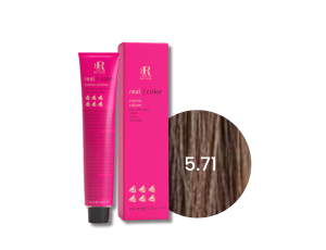 RR LINE REAL COLOR profesjonalna farba do włosów w kremie 100 ml | 5.71