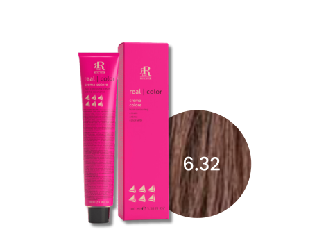 RR LINE REAL COLOR profesjonalna farba do włosów w kremie 100 ml | 6.32