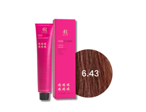 RR LINE REAL COLOR profesjonalna farba do włosów w kremie 100 ml | 6.43