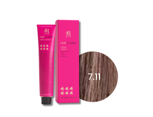 RR LINE REAL COLOR profesjonalna farba do włosów w kremie 100 ml | 7.11
