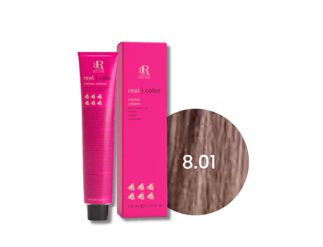 RR LINE REAL COLOR profesjonalna farba do włosów w kremie 100 ml | 8.01