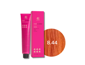 RR LINE REAL COLOR profesjonalna farba do włosów w kremie 100 ml | 8.44