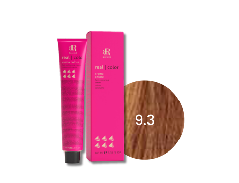 RR LINE REAL COLOR profesjonalna farba do włosów w kremie 100 ml | 9.3