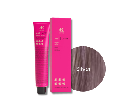 RR LINE REAL COLOR profesjonalna farba do włosów w kremie 100 ml | Silver