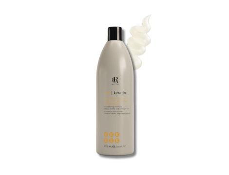 RR LINE REAL KERATIN szampon odbudowujący do włosów zniszczonych 1000 ml - 2