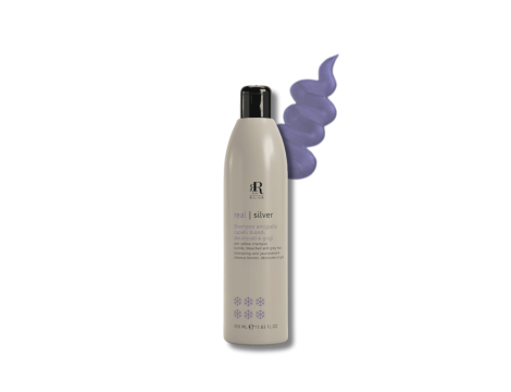 RR LINE REAL SILVER szampon przeciw żółtym tonom do włosów blond 350 ml - 2