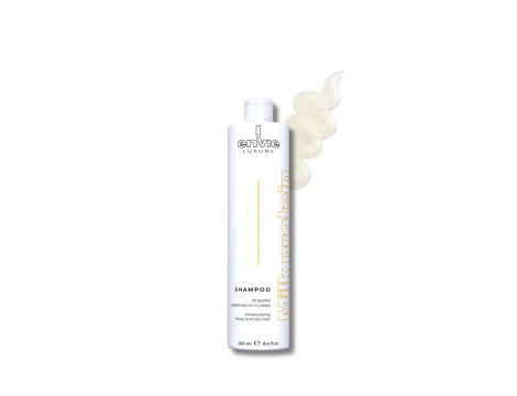 ENVIE LUXURY MILK PROTEIN szampon nawilżający włosy suche mleczny 250 ml - 2