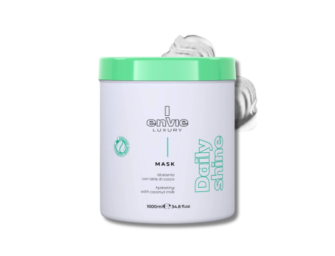ENVIE LUXURY DAILY SHINE maska nawilżająca do włosów kokosowa 1000 ml - 2