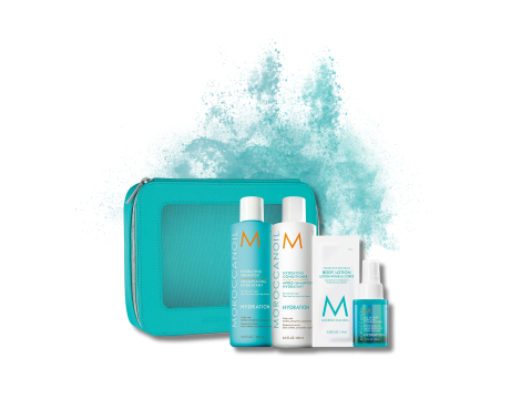 MOROCCANOIL HYDRATION Daily Rituals zestaw nawilżający + kosmetyczka - 2