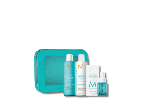 MOROCCANOIL HYDRATION Daily Rituals zestaw nawilżający + kosmetyczka