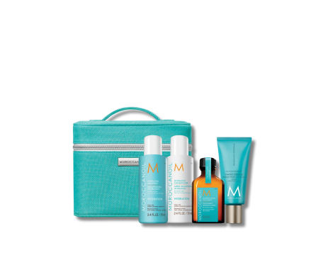 MOROCCANOIL HYDRATION travel zestaw podróżny nawilżający + kosmetyczka