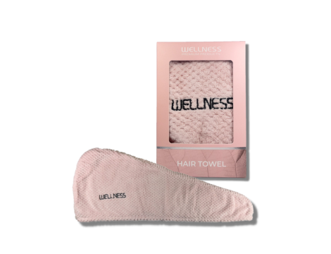 WELLNESS PREMIUM turban do włosów | Różowy