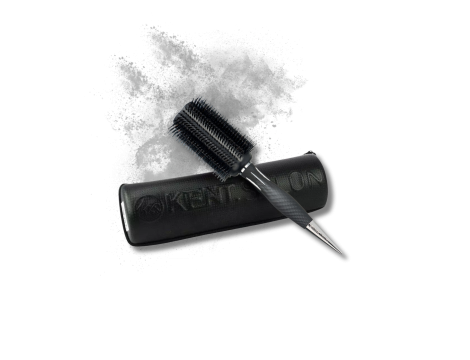 KENT SALON XL okrągła szczotka do włosów ze szpikulcem + etui - 2