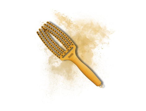 OLIVIA GARDEN FINGERBRUSH COMBO M szczotka z włosiem dzika | Sunflower - 2