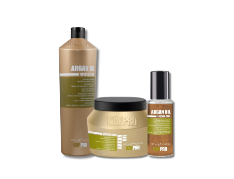 KAYPRO ARGAN OIL zestaw | szampon 1000 ml + maska 500 ml + serum 100 ml
