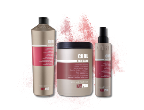 KAYPRO CURL zestaw loki | szampon 1000 ml + odżywka 1000 ml + spray 200 ml - 2