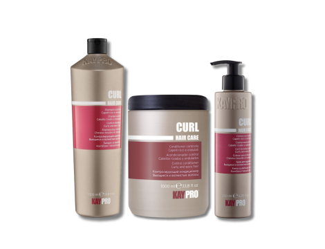 KAYPRO CURL zestaw loki | szampon 1000 ml + odżywka 1000 ml + krem 200 ml