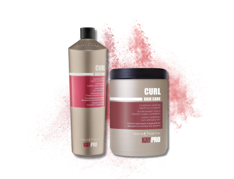 KAYPRO CURL zestaw loki | szampon 1000 ml + odżywka 1000 ml - 2