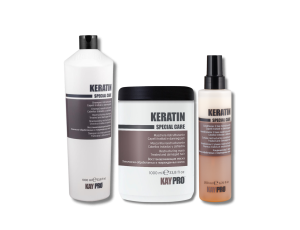 KAYPRO KERATIN zestaw | szampon 1000 ml + maska 1000 ml + spray 200 ml