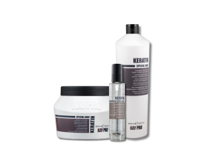 KAYPRO KERATIN zestaw | szampon 1000 ml + maska 500 ml + serum 100 ml