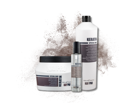 KAYPRO KERATIN zestaw | szampon 1000 ml + maska 500 ml + serum 100 ml - 2