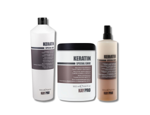 KAYPRO KERATIN zestaw | szampon 1000 ml + maska 1000 ml + spray 500 ml