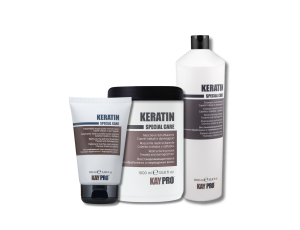 KAYPRO KERATIN zestaw | szampon 1000 ml + maska 1000 ml + fluid 100 ml