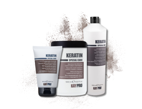 KAYPRO KERATIN zestaw | szampon 1000 ml + maska 1000 ml + fluid 100 ml - 2