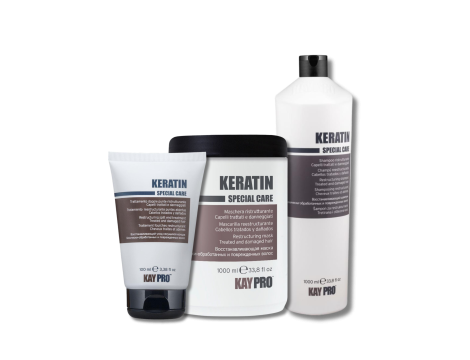 KAYPRO KERATIN zestaw | szampon 1000 ml + maska 1000 ml + fluid 100 ml
