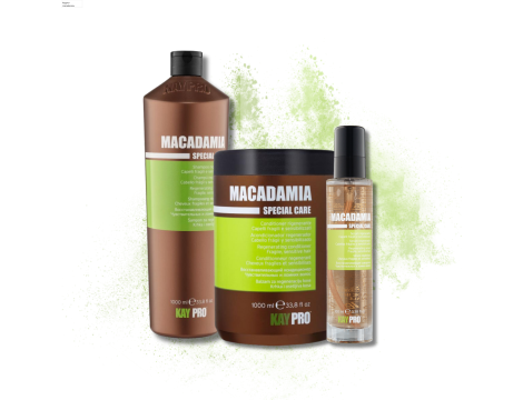 KAYPRO MACADAMIA zestaw | szampon 1000 ml + odżywka 1000 ml + serum 100 ml - 2