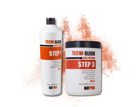 KAYPRO TECNI-SLEEK zestaw | szampon 1000 ml + maska 1000 ml - 2
