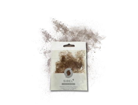 SIBEL siatka cieńka siateczka do koka 2 szt. | Jasnobrązowa - 2