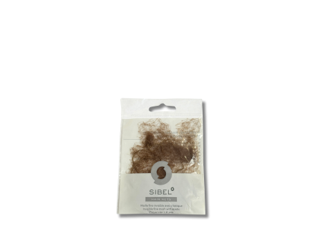 SIBEL siatka cieńka siateczka do koka 2 szt. | Jasnobrązowa