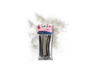 SIBEL gumki miękkie do włosów z haczykiem 12 szt. | Wielokolorowe - image 2