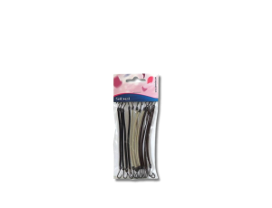 SIBEL gumki miękkie do włosów z haczykiem 12 szt. | Wielokolorowe