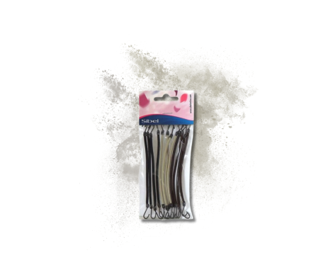 SIBEL gumki miękkie do włosów z haczykiem 12 szt. | Wielokolorowe - 2