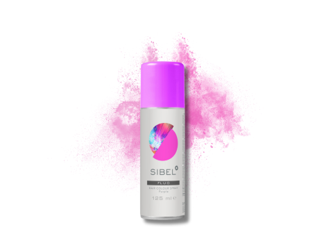 SIBEL HAIR COLOUR SPRAY FLUO lakier fluorescencyjny 125 ml | Fioletowy - 2