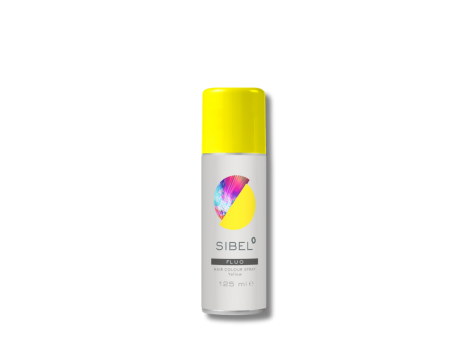 SIBEL HAIR COLOUR SPRAY FLUO lakier fluorescencyjny 125 ml | Żółty