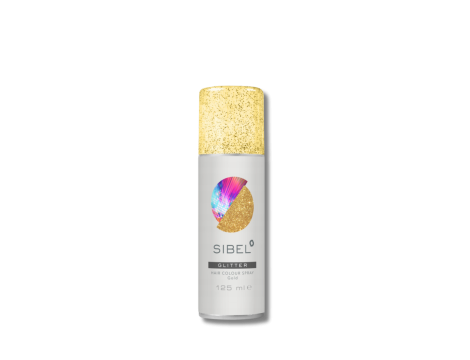 SIBEL HAIR COLOUR SPRAY GLITTER lakier z brokatem 125 ml | Złoty