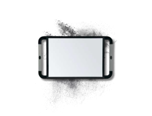 SIBEL V-DESIGN lustro z gumowymi uchwytami czarne - image 2