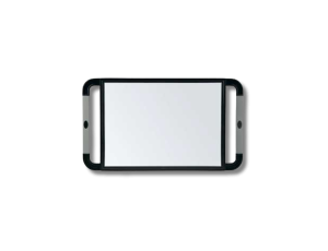 SIBEL V-DESIGN lustro z gumowymi uchwytami czarne