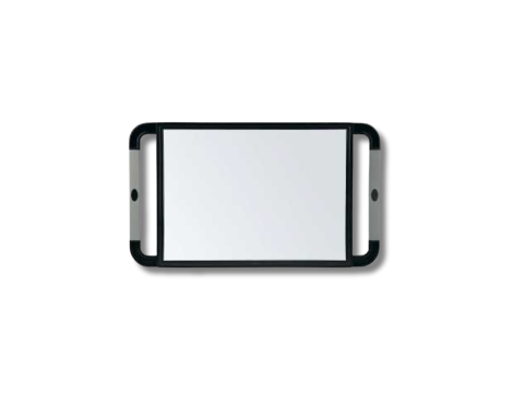 SIBEL V-DESIGN lustro z gumowymi uchwytami czarne