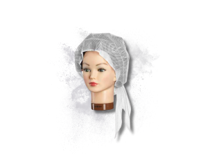 SIBEL RESILLE siatka do włosów wiązana średnie oczka | Biała - image 2