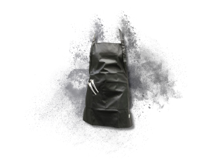 SIBEL CARINE fartuch trwały wodoodporny z kieszenią czarny - image 2