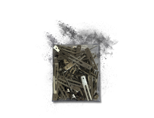 SIBEL klipsy metalowe podwójne 2-bolcowe | 100 szt. - image 2