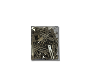 SIBEL klipsy metalowe podwójne 2-bolcowe | 100 szt.