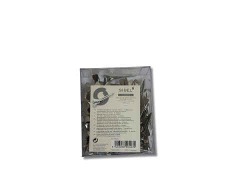 SIBEL klipsy metalowe pojedyncze 1-bolcowe | 100 szt. - 3